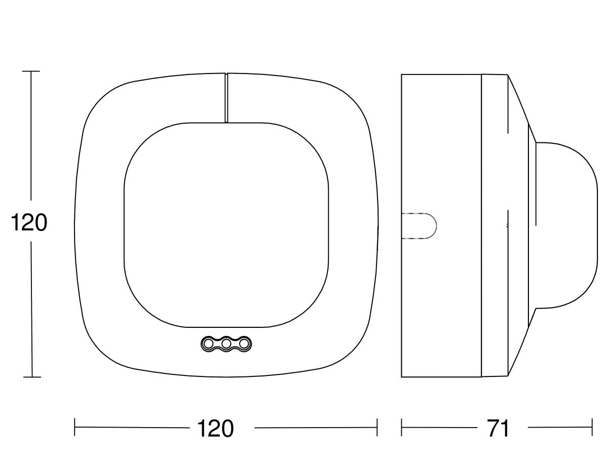 Steinel Präsenzmelder IR Quattro AP COM1