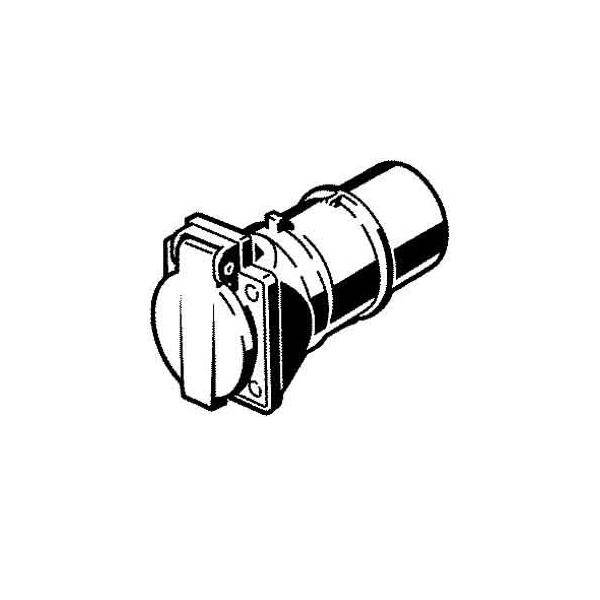Stahl Adapter-Stecker 3pol. 6h 105542