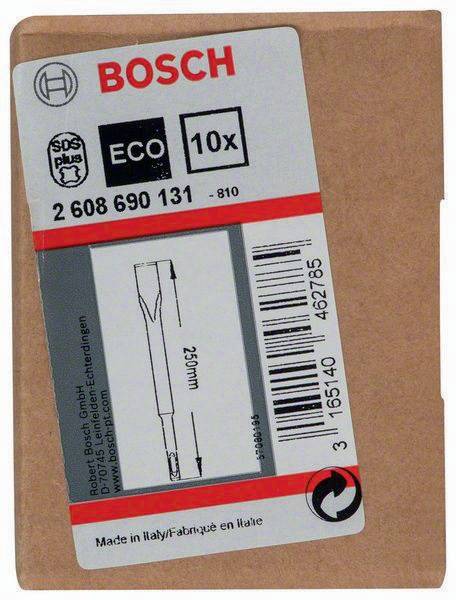 Flachmeißel SDS-plus Gesamt-L.250mm ger.Schneiden-B.20mm SDS-PLUS Eco 10er Pk.