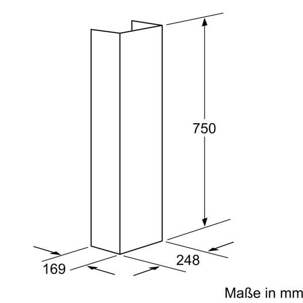 Bosch MDA Kaminverlängerung DHZ1234