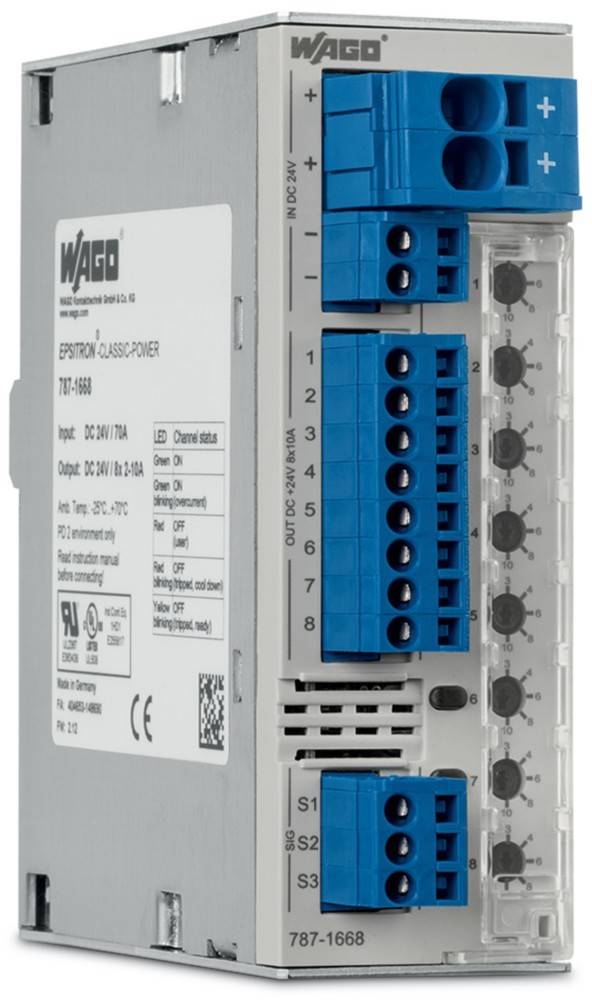 WAGO GmbH & Co. KG Elektron. Schutzschalter 787-1668/006-1054