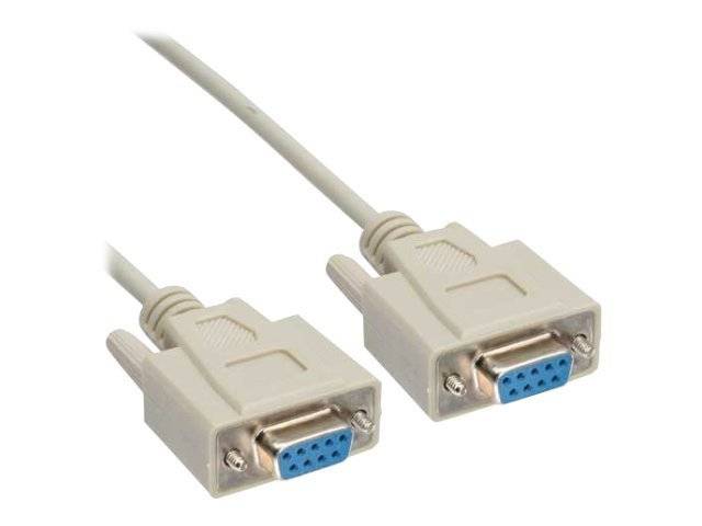 INLINE - Nullmodemkabel - 9pol Buchse / Buchse - 5m - vergossen