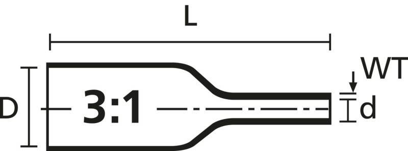 HellermannTyton Warmschrumpfschlauch TULT#55371030 VE500