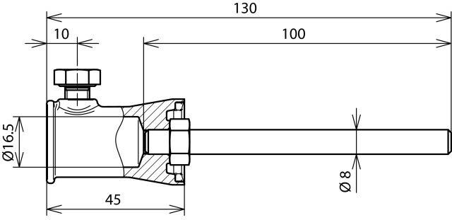 DEHN Befestigungs-Adapter D16mm BA RD8 BB16 V2A ZG