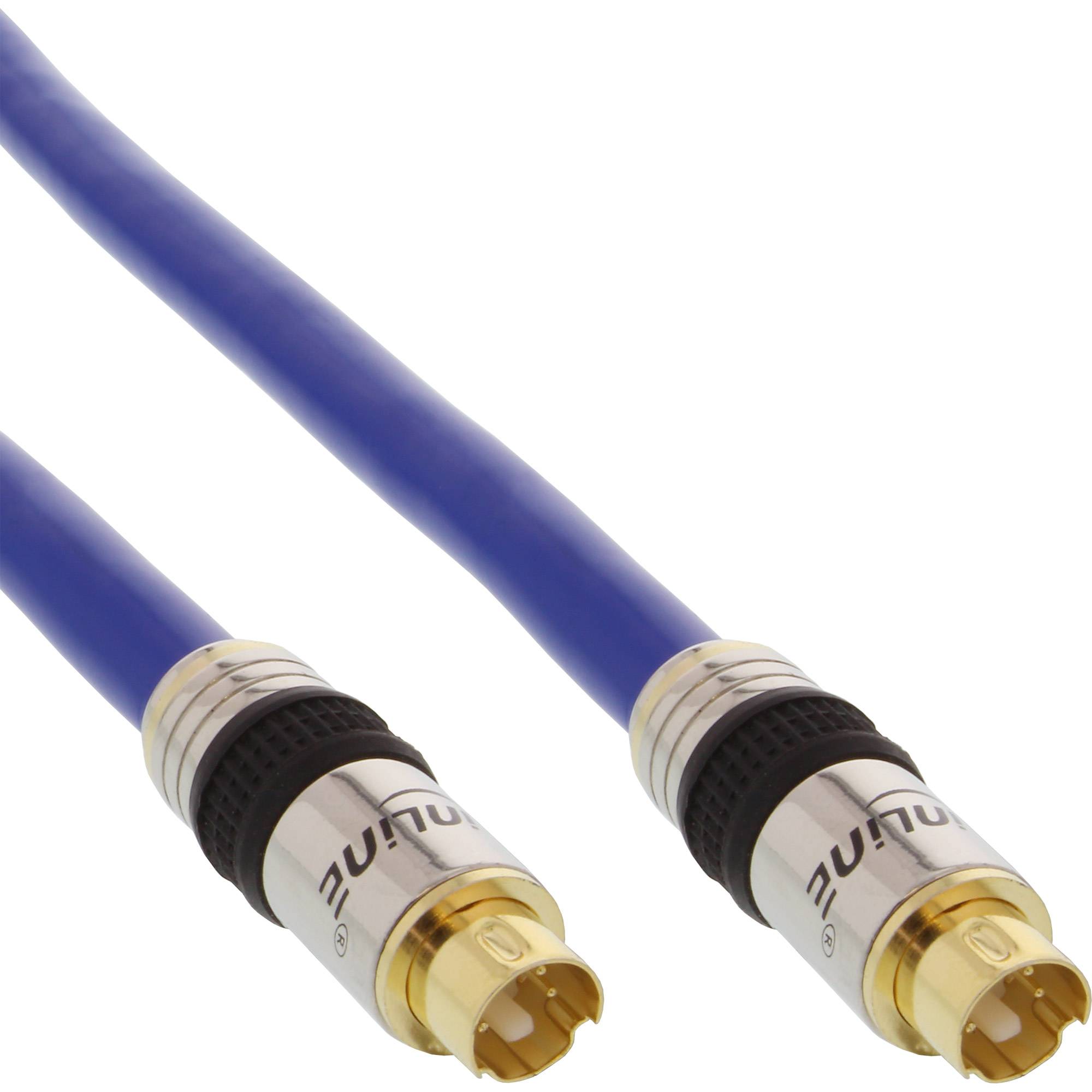 INLINE - S-VHS Kabel - PREMIUM - vergoldete Stecker - 4pol mini DIN ST / ST - 0,5m
