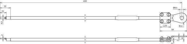 DEHN Erdungsleitung EL10L065M1KSG81SKS10