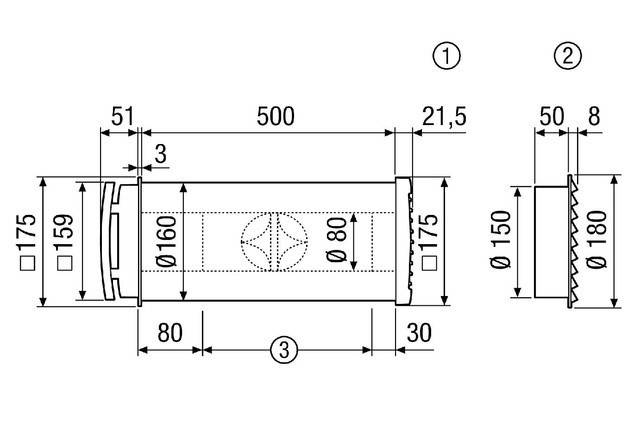 Maico Außenluftdurchlass ALD 160