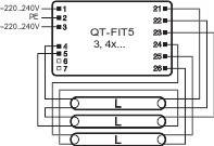 OSRAM BETRIEBSGERÄTE EVG QT-FIT5 3X14,4X14