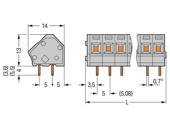 WAGO GmbH & Co. KG Leiterplattenklemme 236-404/000-015