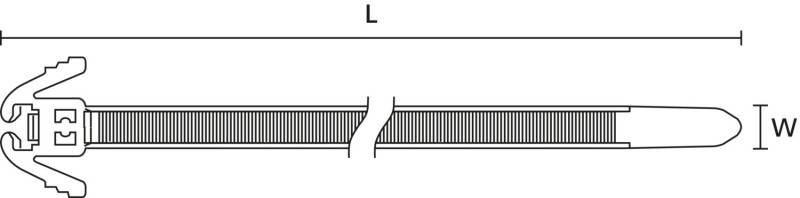 HellermannTyton Kabelbinder REZ300-N66-BK
