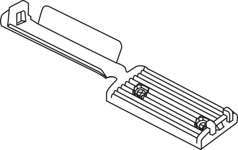 HellermannTyton Flachbandkabelhalter FKH25-HIR-BK-C1