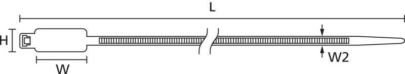 100 Stk. HellermannTyton Kennzeichnungsbinder IT5