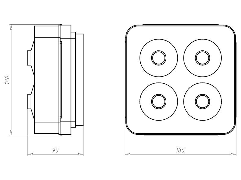 Kaiser BB-Einbaugehäuse 1296-22