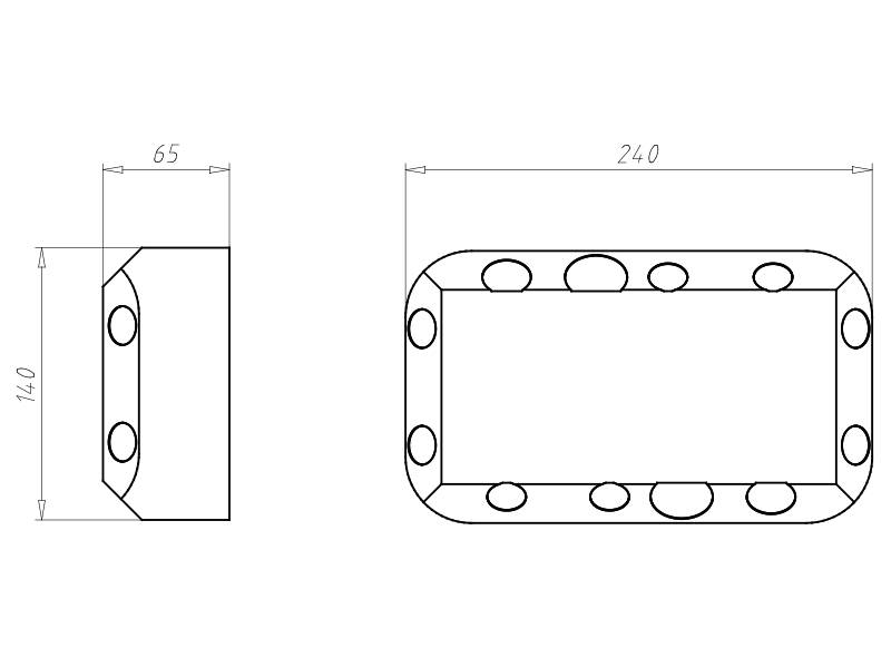 Kaiser HW-Einbaugehäuse 9192-27