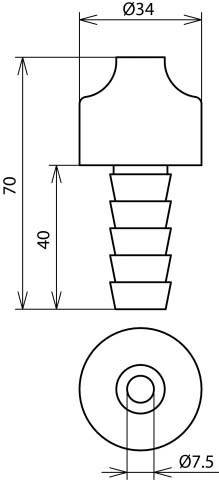 DEHN Dachdurchführung DDF810D34B16K