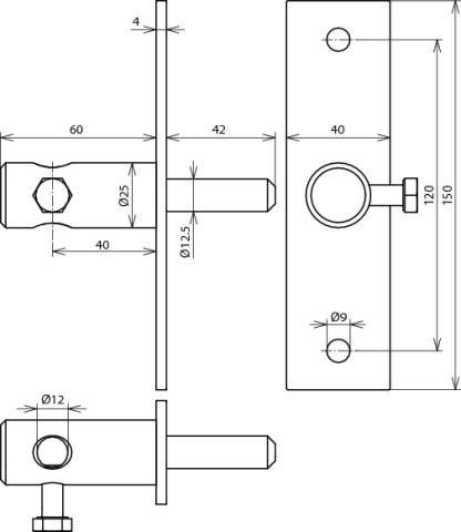 DEHN Abspannkloben ASK8150402XB10.5V2A