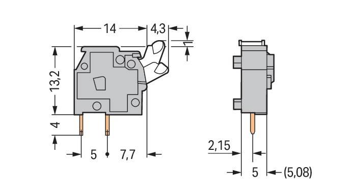 WAGO GmbH & Co. KG Anreihbare Leiterplattenk. 255-742