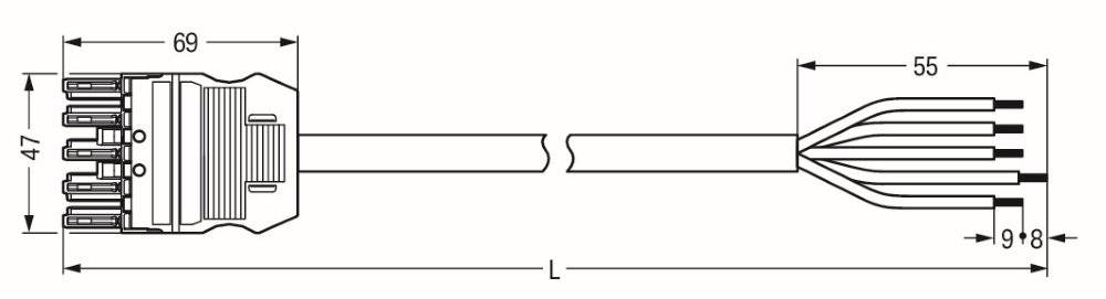 WAGO Kontakttechnik Anschlussleitung 771-9995/107-301