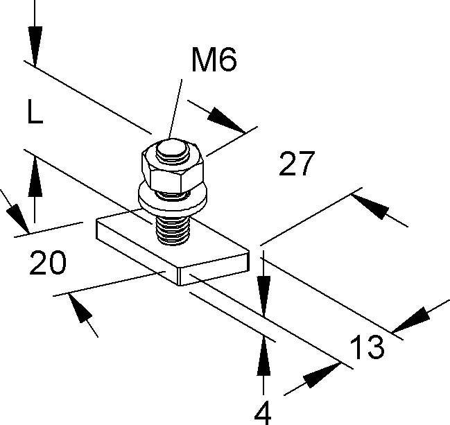 Niedax Hammerkopfschraube HM 306/30