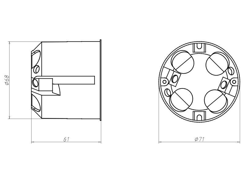 Kaiser Hohlwanddose 9061-77