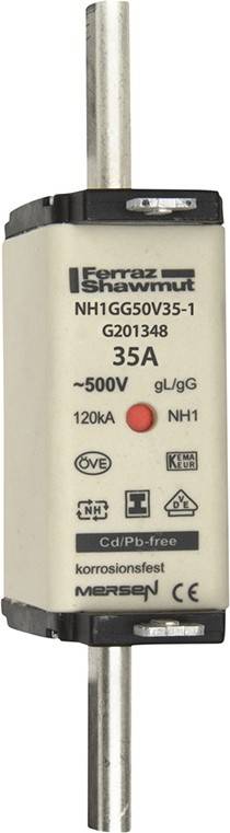 3 Stk. Mersen NH-Sicherungseinsatz SG NH1GG50V35-1