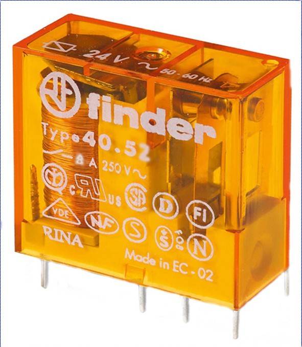 Finder Steck/Printrel.24VAC 2W 8A 40.52.8.024.0000