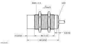 Turck Sensor NI15-M30-ADZ3X 7M