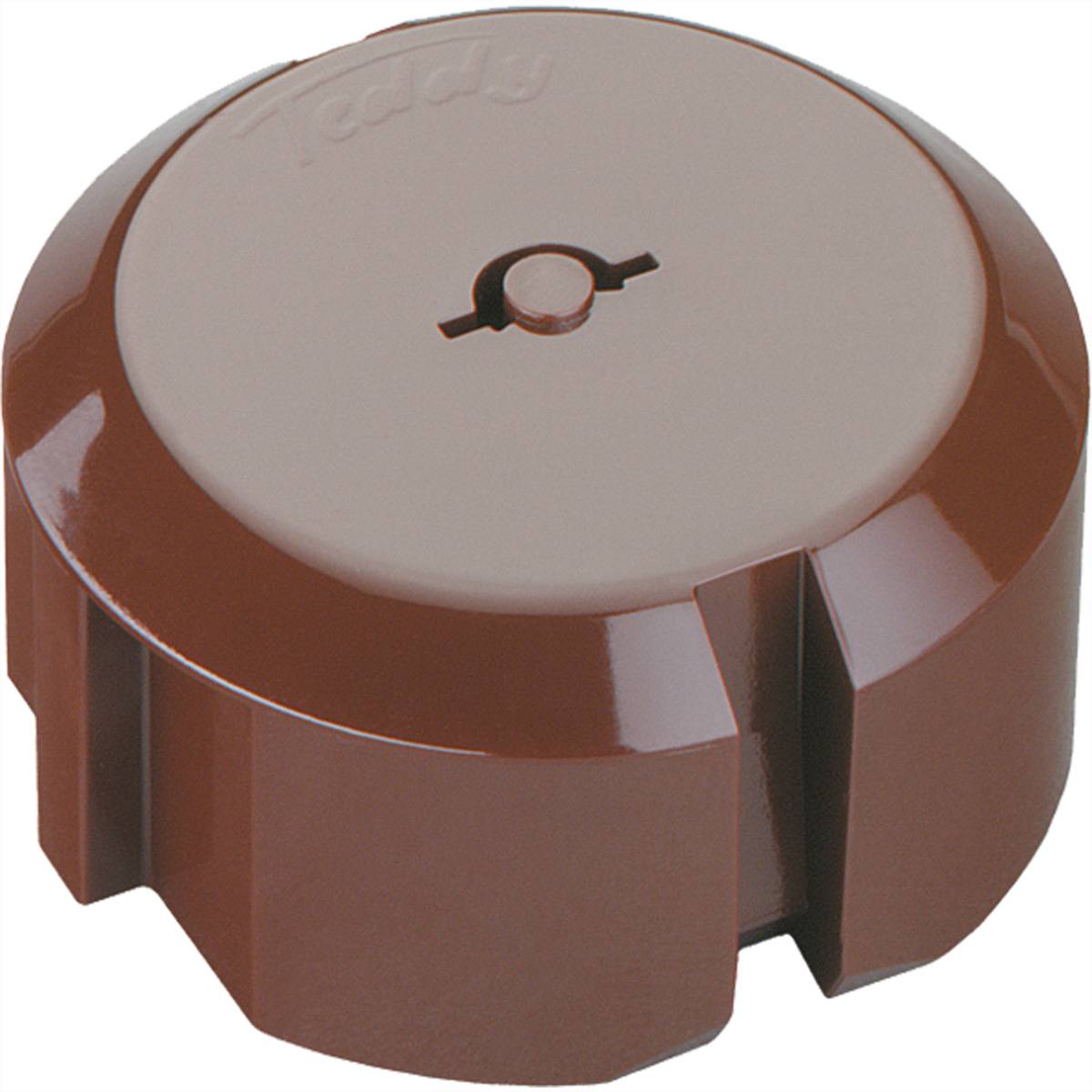 BACHMANN TEDDY-Steckdoseneinsatz braun, 5pcs. Serie 6310