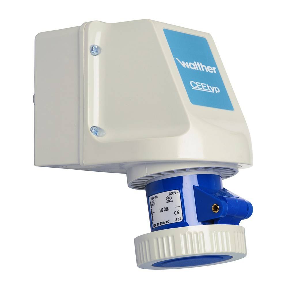 Walther Werke Wandsteckdose 16A 119306