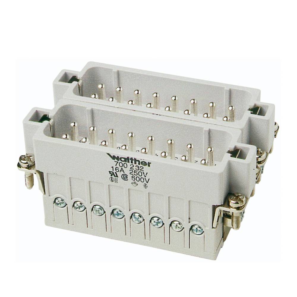 Zweireihiger 24-poliger Elektroanschluss mit Beschriftung '70A 250V', für Hochstrom-Anwendungen, mit Metaldbefestigungen an beiden Seiten.