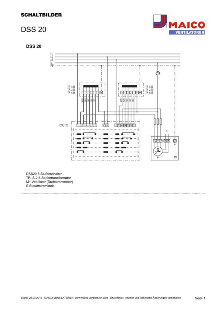 Maico 5-Stufenschalter DSS 20