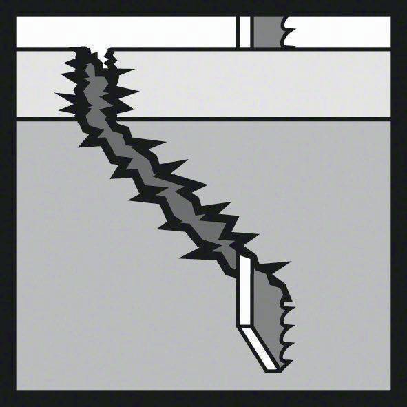Stichsägeblatt T 130 RF Gesamt-L.83mm HM 3 St./Karte BOSCH