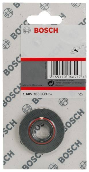 Das Bild zeigt eine Verpackung für ein Bosch-Ersatzteil mit der Bezeichnung '1 605 703 099'. Ein Strichcode und der Text 'Made in Germany' sind sichtbar.