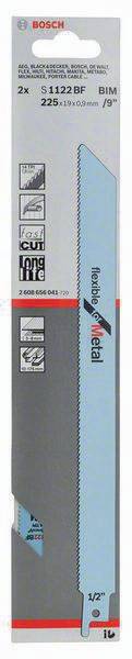 Säbelsägeblatt S 1122 BF L.225mm B.19mm TPI 14 1,8mm geschr.,gefr.2 St./Karte