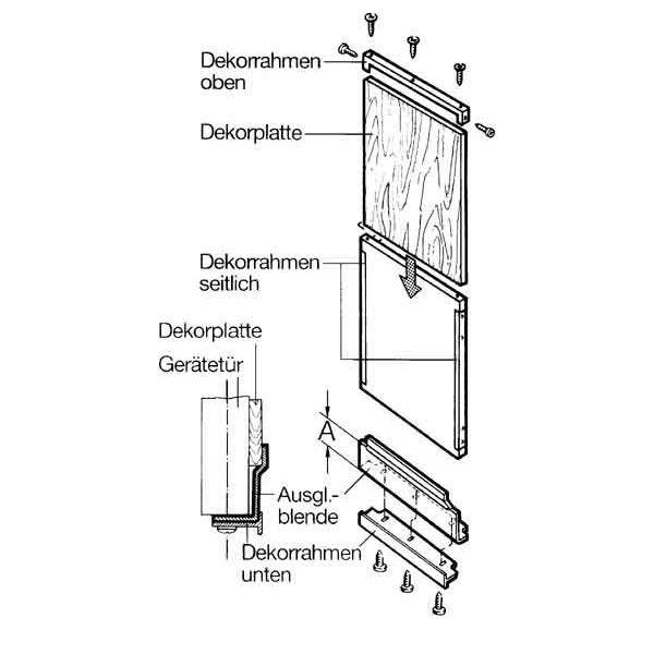 Liebherr MDA Dekorrahmen-Satz 991083100