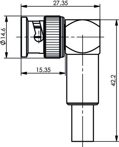 5 Stk. Telegärtner BNC-Kabelwinkelstecker 100023506