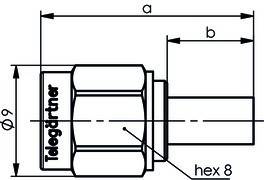 Telegärtner SMA-Kabelstecker cr 50Ohm 100024598