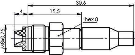 Telegärtner FME Kabelbuchse 100025653