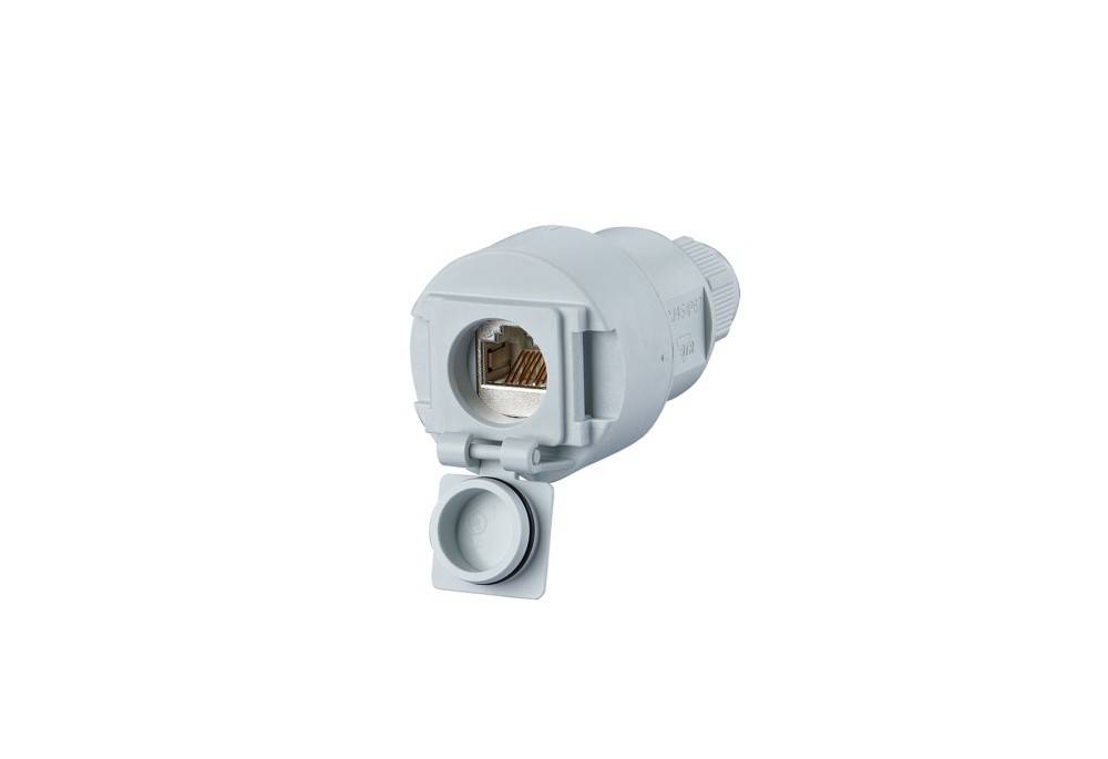 Metz Connect Kupplung Cat.6A 1-Port lgr 1309515003-E