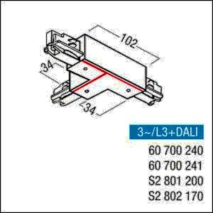 Zumtobel Group T-Verbinder 3ph ws S2 801200