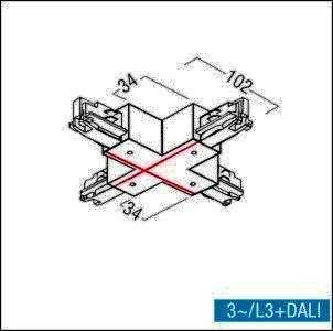 Zumtobel Group Kreuzverbinder 3ph ws S2 801210