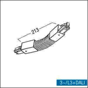 Zumtobel Group Flex-Verbinder 3ph ws S2 801220