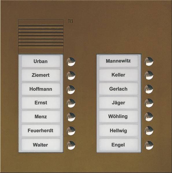 TCS Tür Control Audio Außenstation PUK 14 PUK14/2-EB