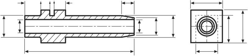 HellermannTyton Schnurschutztülle H 321-PVC-BK