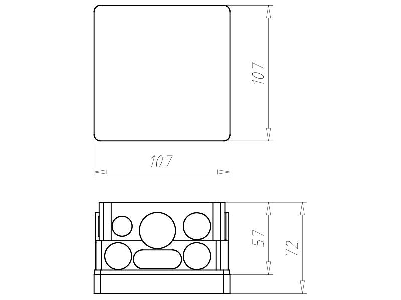 Kaiser UP-Einbaugehäuse 1095-22