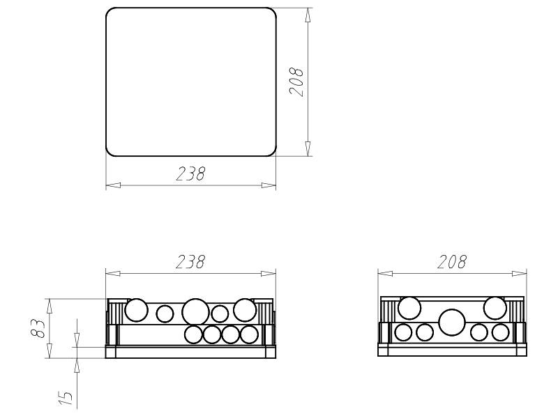 Kaiser UP-Einbaugehäuse 1097-28