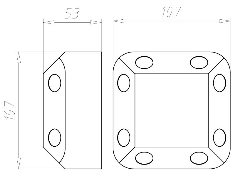 Kaiser HW-Einbaugehäuse 9195-27