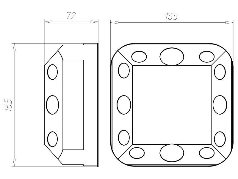 Kaiser HW-Einbaugehäuse 9196-27