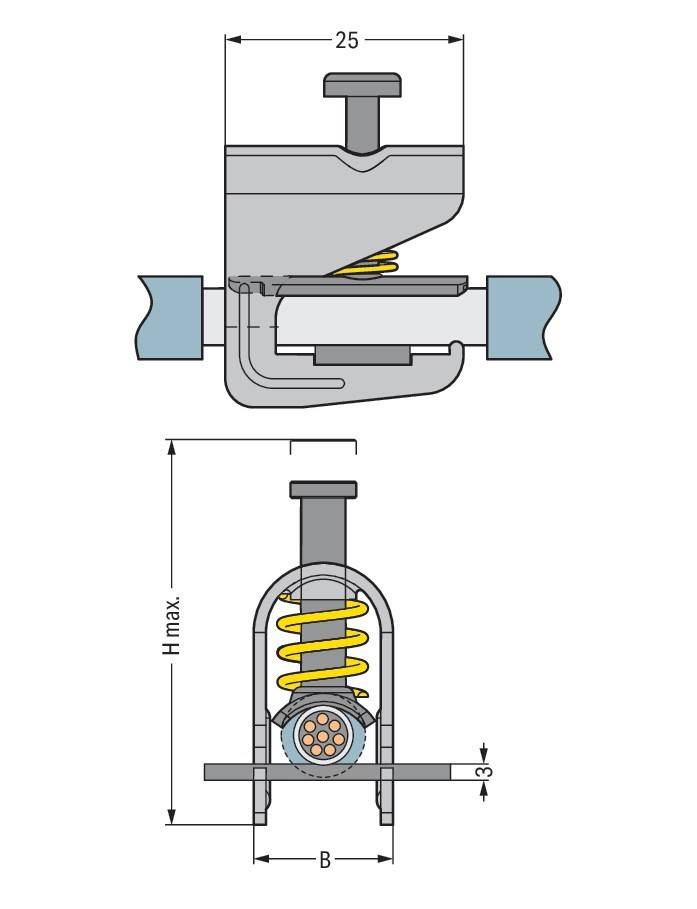 WAGO GmbH &amp; Co. KG Schirmklemmbügel 791-107