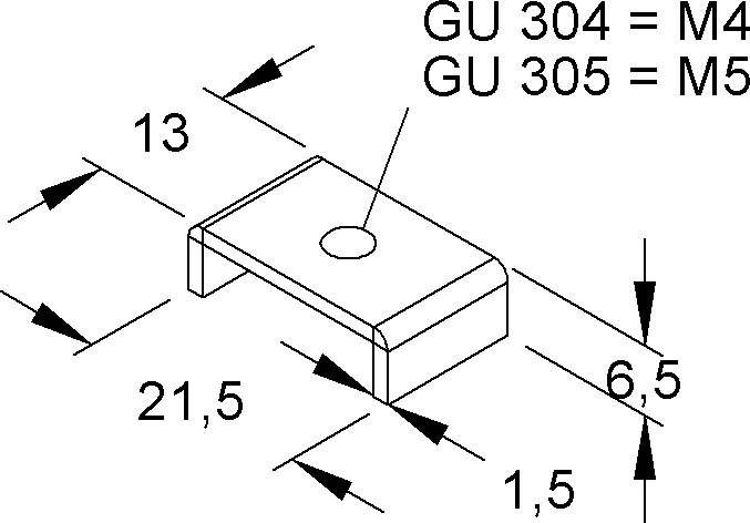 Niedax Gleitmuttern GU 304